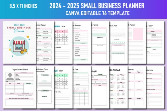 2024 - 2025 Small Business Planner Canva