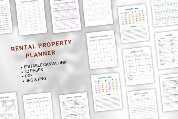 2024 Rental Property Planner Canva KDP: Streamlining Property Management with Customizable Tools