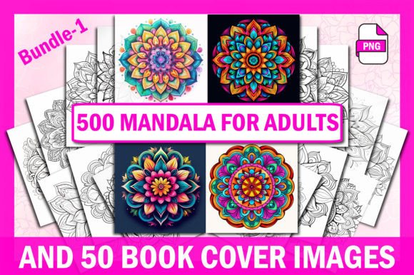 500 Mandala Coloring Pages Bundle-1