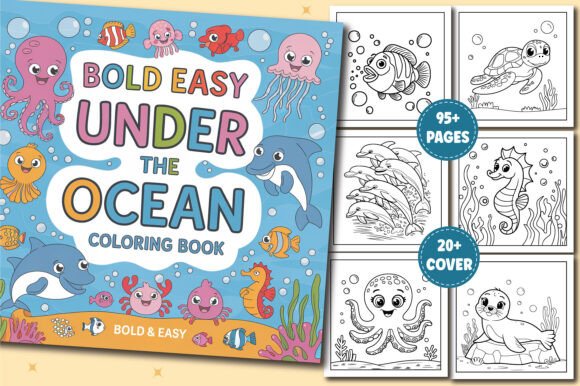 Bold and Easy Under the Ocean Coloring