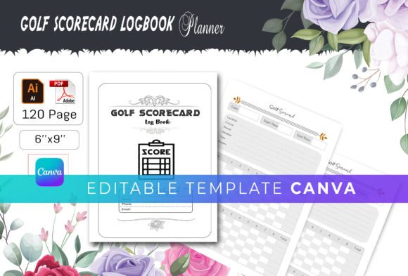 Canva Golf Scorecard Log Book