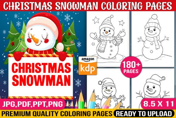 Christmas Snowman Coloring Pages