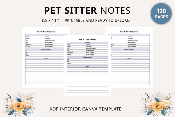 Free Pet Sitter Notes Canva Template: A Practical Tool for Pet Care Professionals