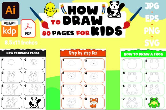 How to Draw 80 Adorable Pages for KIDS