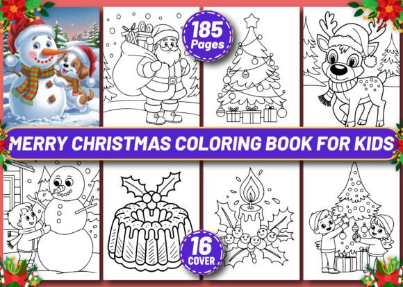 MERRY CHRISTMAS COLORING BOOK for KIDS