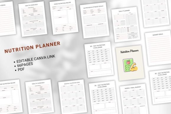 Nutrition Planner Canva Template