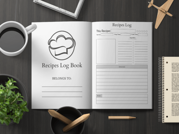 Recipes Log Book for Your KDP Business