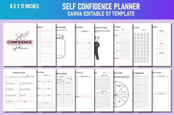 Self Confidence Planner Canva KDP: A Comprehensive Guide to Building Inner Strength