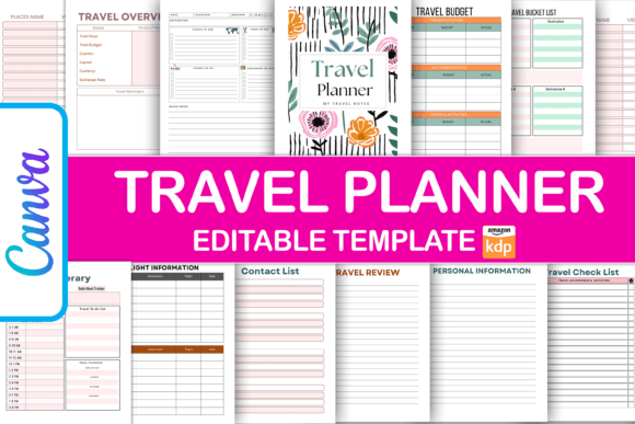 Travel Planner Minimalist Canva Template: A Streamlined Approach to Organizing Your Journeys