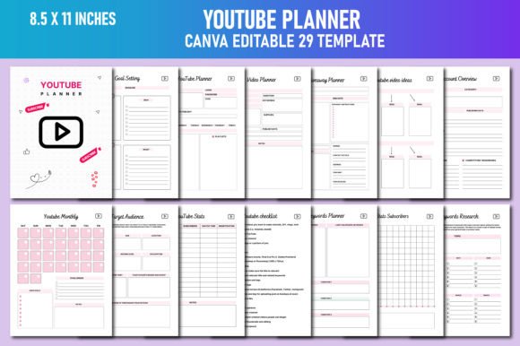 YouTube Planner Canva KDP: A Comprehensive Tool for Content Creators